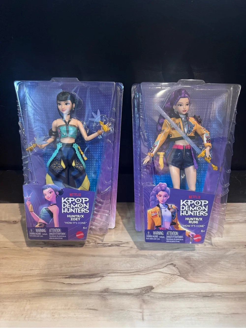 NEW Mattel K POP Demon Hunters Huntrix Zoey & Rumi Fashion Doll How it’s done